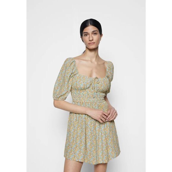 Faithfull The Brand Sylvie Mini Dress in Sabinosa Floral Print Size 12 NWT - Picture 14 of 16